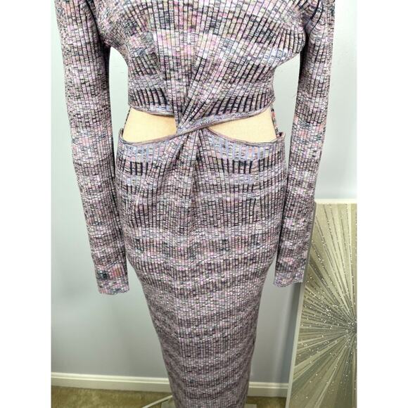 Jonathan Simkhai Fable Cutout Knit Space Dye Midi Dress Size Large - Picture 6 of 9